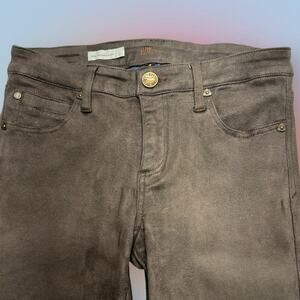 KUT Women’s 4 Brown Faux Suede MIA TOOTHPICK SKINNY Jeans